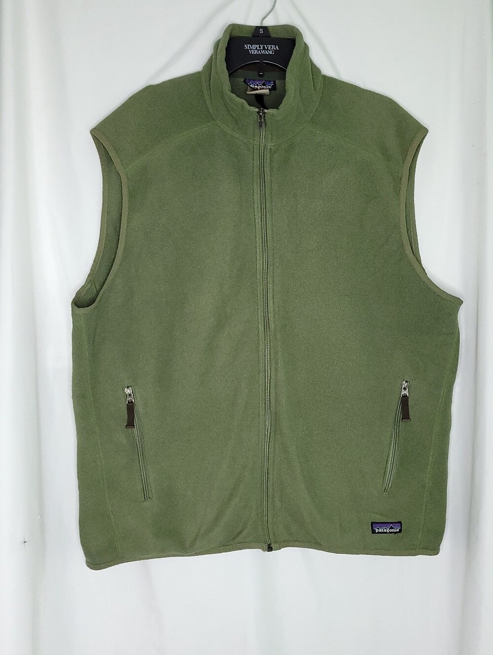 PATAGONIA Synchilla Men's Full Zip Green Fleece Vest XL